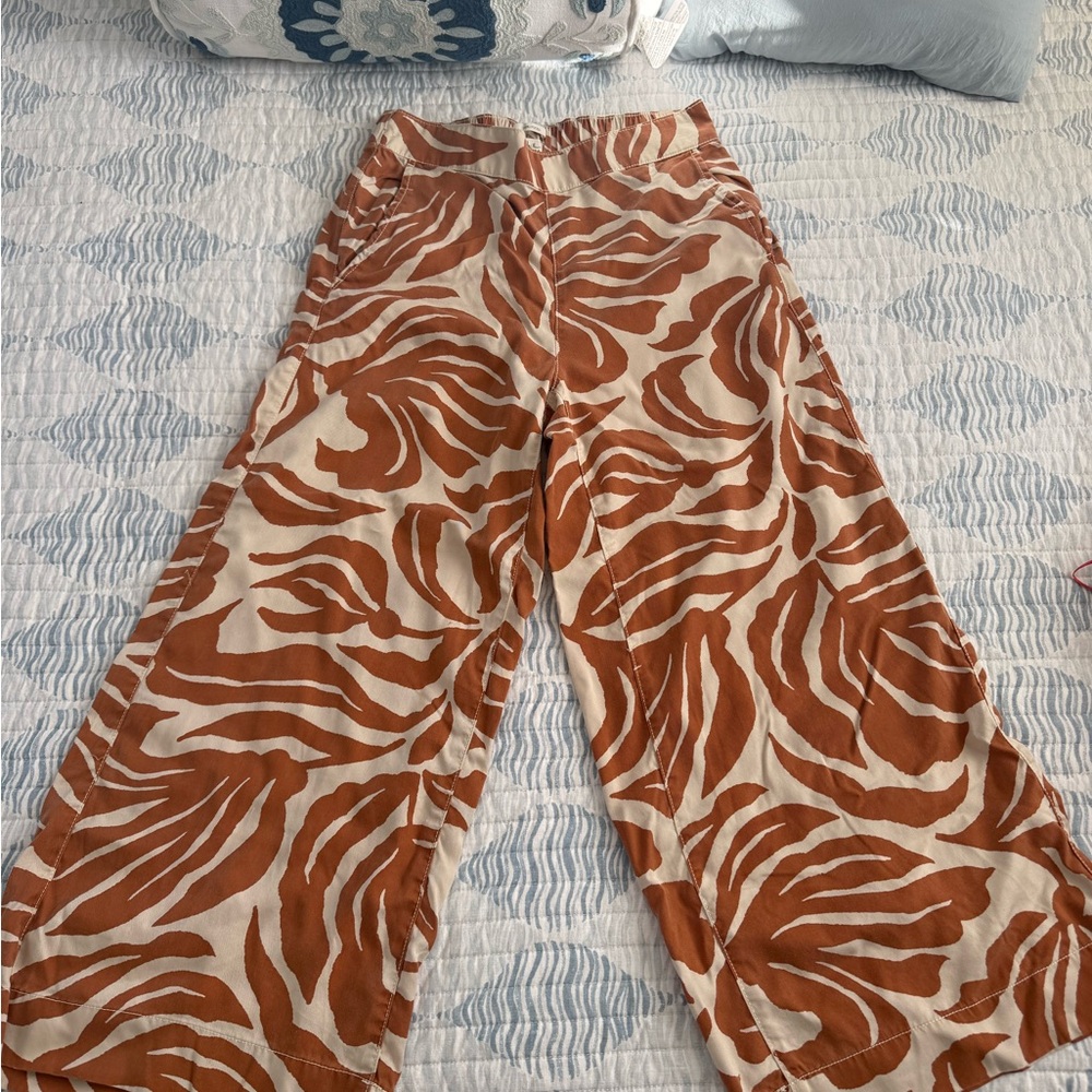 Nicole miller - Brown and Cream Women's Pants